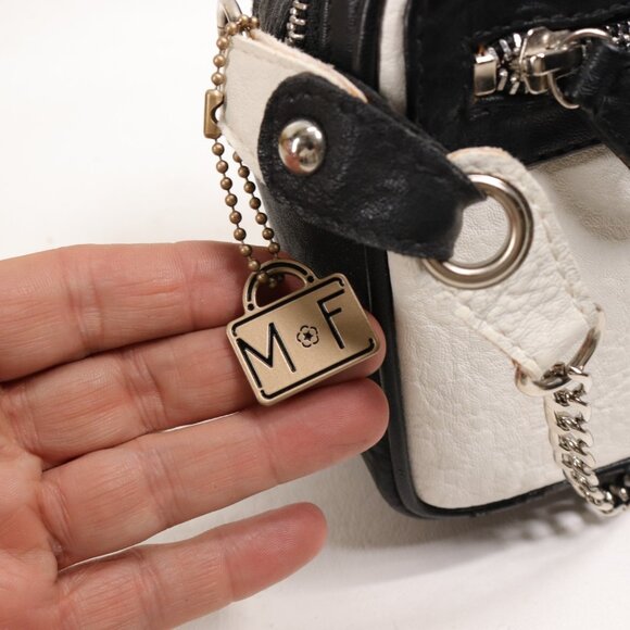 Mary Frances Crossbody Handbag Multicolor Bead Butterfly Camera Bag Chain Strap - Picture 10 of 16